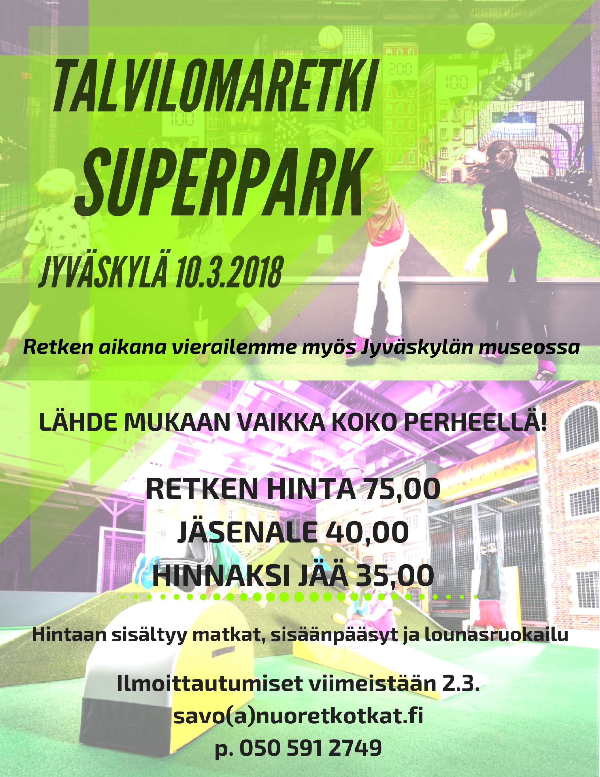 talvilomaretki mainos